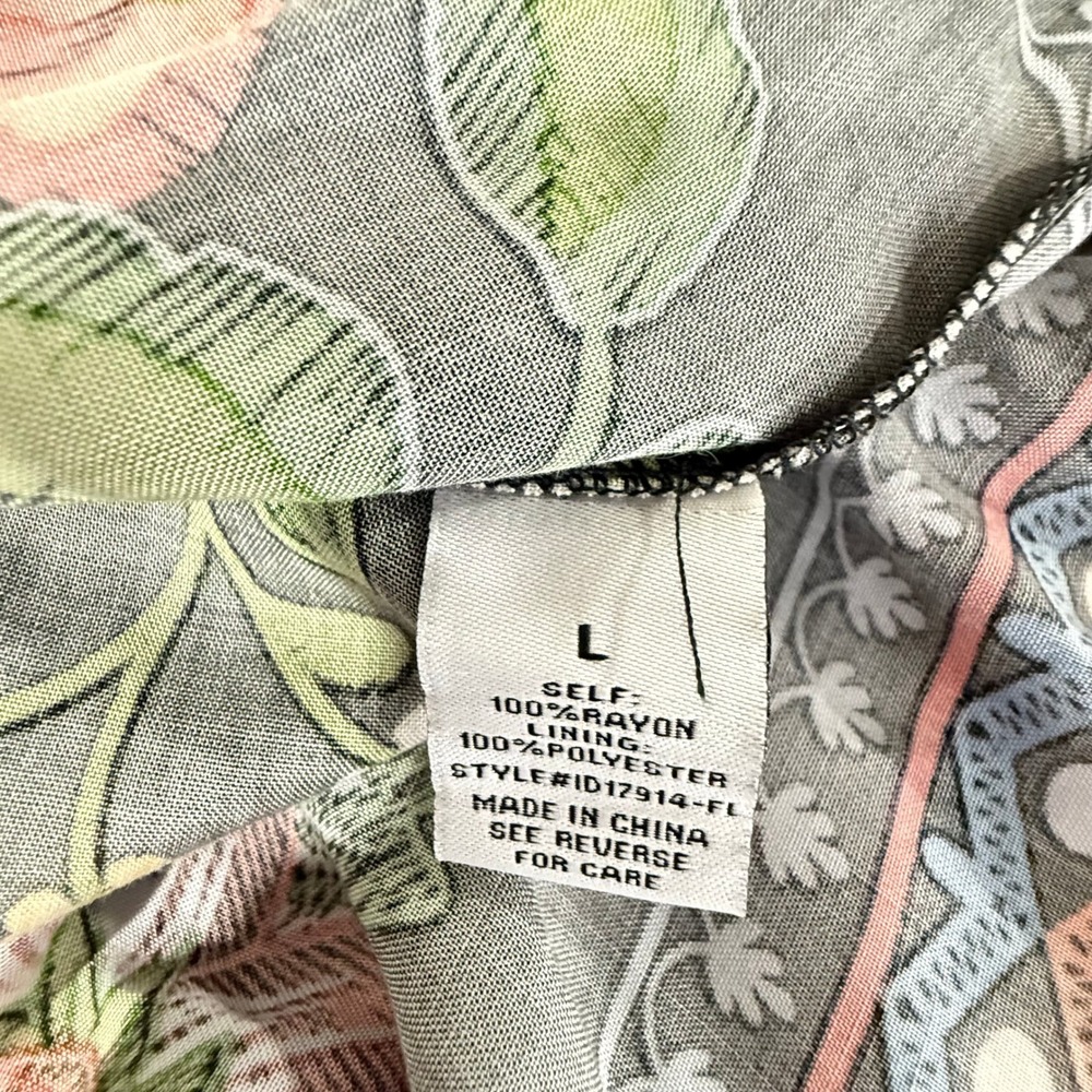 Baltic Born Alejandra Maxi Dress Womens Sz L Black Multi Floral Boho Festival - Picture 6 of 8